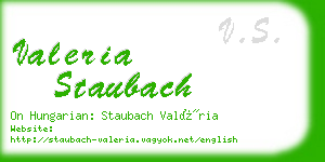 valeria staubach business card